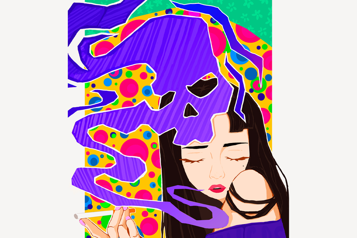 Psychédélisme — Illustration et interprétation visuelle, designer graphique Dania Popescu